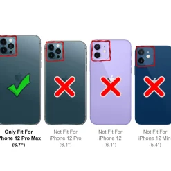 iPhone 12 Pro Max - Silikonhülle mit Kartenfach & Kameraschutz