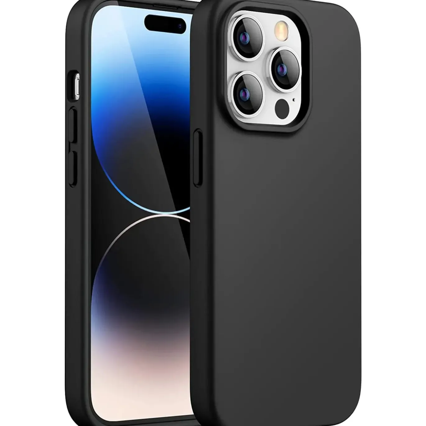 iPhone 14 Pro Max - Slim Silikon Backcover Schwarz