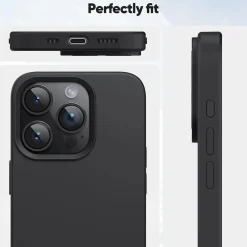iPhone 16 Pro Max - Slim Silikon Backcover Schwarz