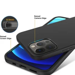 iPhone 13 Pro Max - Slim Silikon Backcover Schwarz