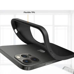 iPhone 13 Pro Max - Slim Silikon Backcover Schwarz