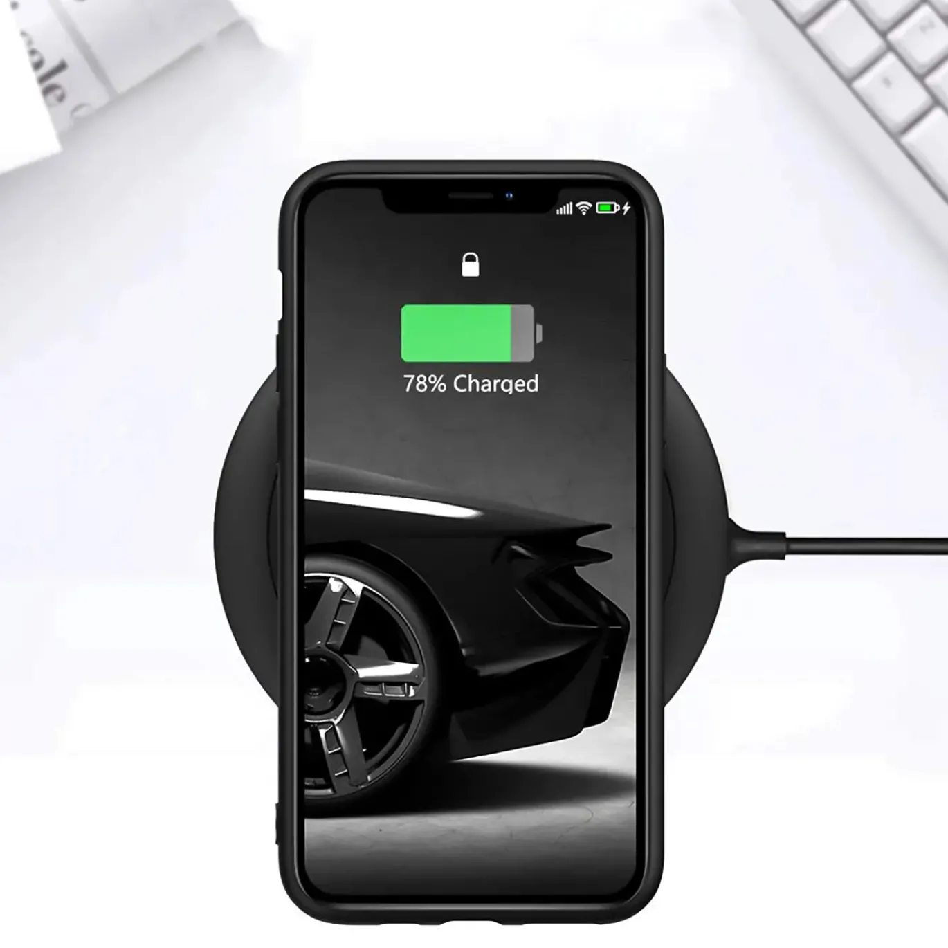 iPhone 11 Pro Max - Slim Silikon Backcover Schwarz