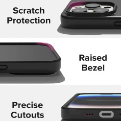 iPhone 15 Pro Max - Slim Silikon Backcover Schwarz