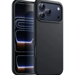 iPhone 17 Pro Max - Slim Silikon Backcover Schwarz
