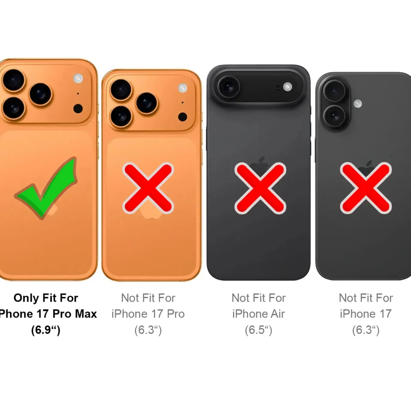 iPhone 17 Pro Max - Slim Silikon Backcover Schwarz