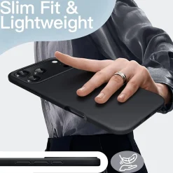 iPhone 17 Pro Max - Slim Silikon Backcover Schwarz