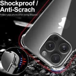 iPhone 15 Pro Max - Stoßfestes Clear Case