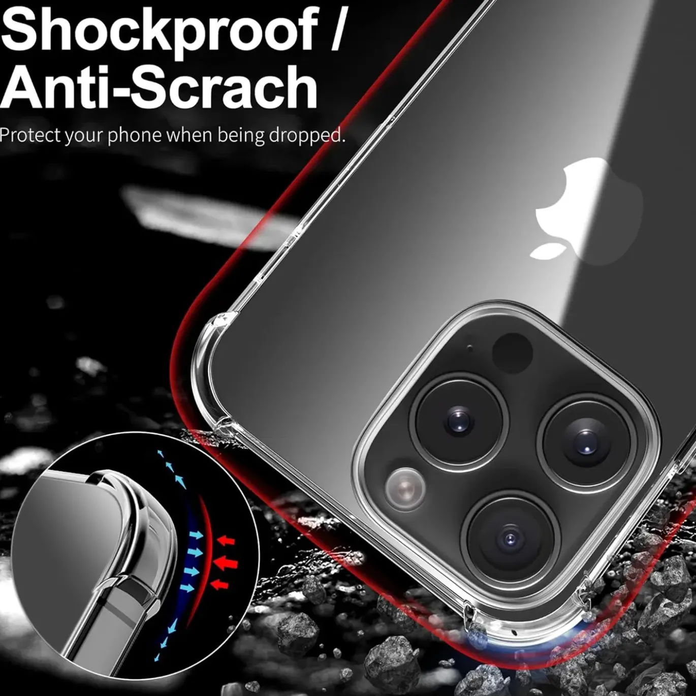 iPhone 15 Pro Max - Stoßfestes Clear Case