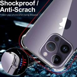 iPhone 14 Pro Max - Stoßfestes Clear Case