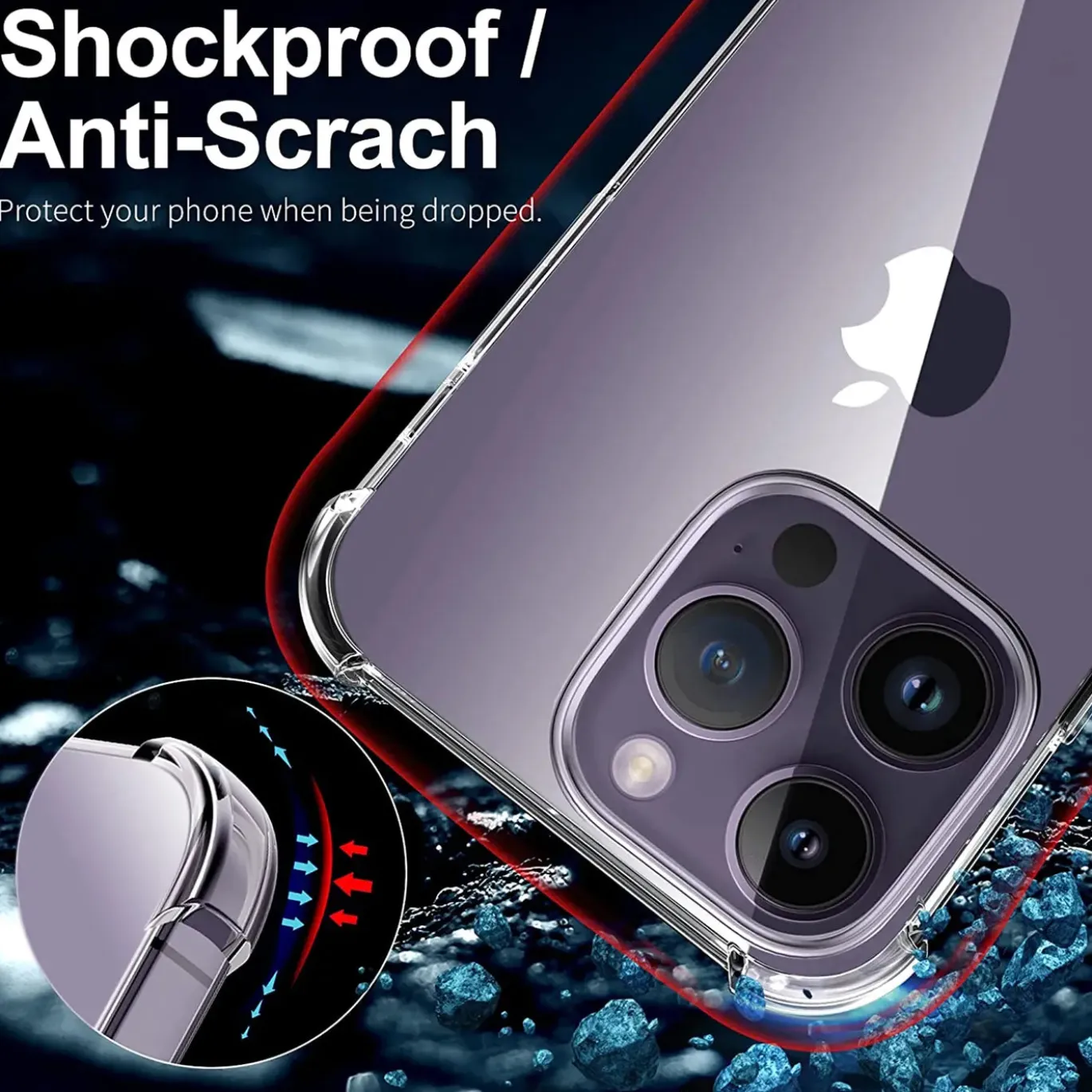 iPhone 14 Pro Max - Stoßfestes Clear Case
