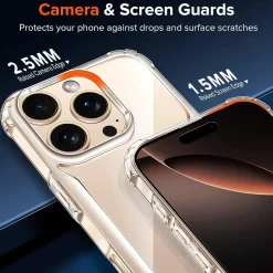 iPhone 16 Pro Max - Stoßfestes Clear Case