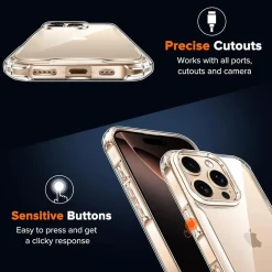iPhone 16 Pro Max - Stoßfestes Clear Case