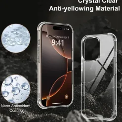 iPhone 16 Pro Max - Stoßfestes Clear Case