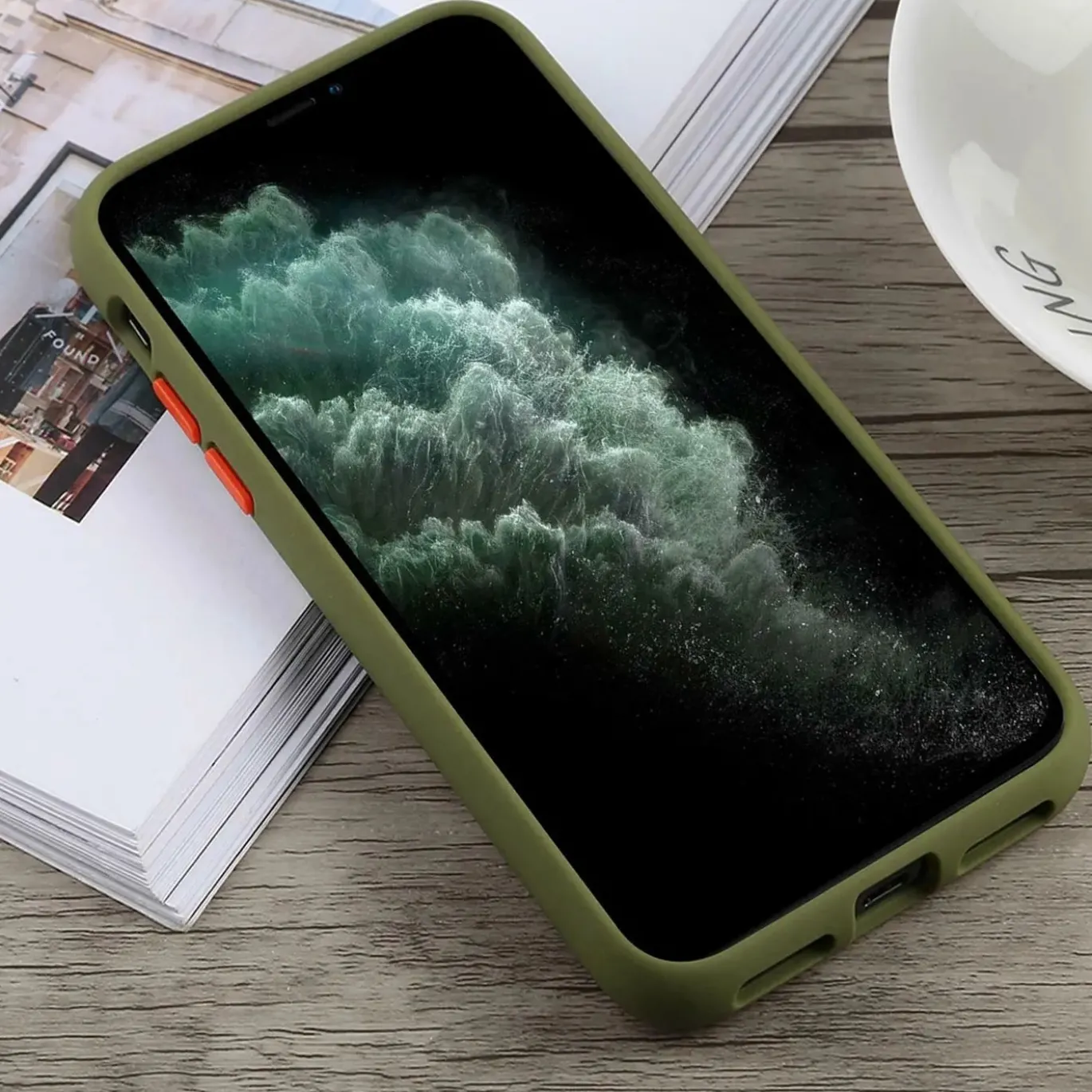 iPhone 11 Pro Max - TPU Rückschale mit Wellenmuster
