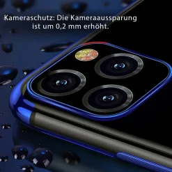 iPhone 11 Pro Max - Transparente Hülle mit Akzenten