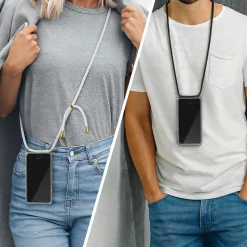 iPhone 14 Pro Max - Transparente Hülle mit Handykette