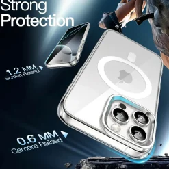 iPhone 16 Pro Max - Transparente MagSafe Silikonhülle