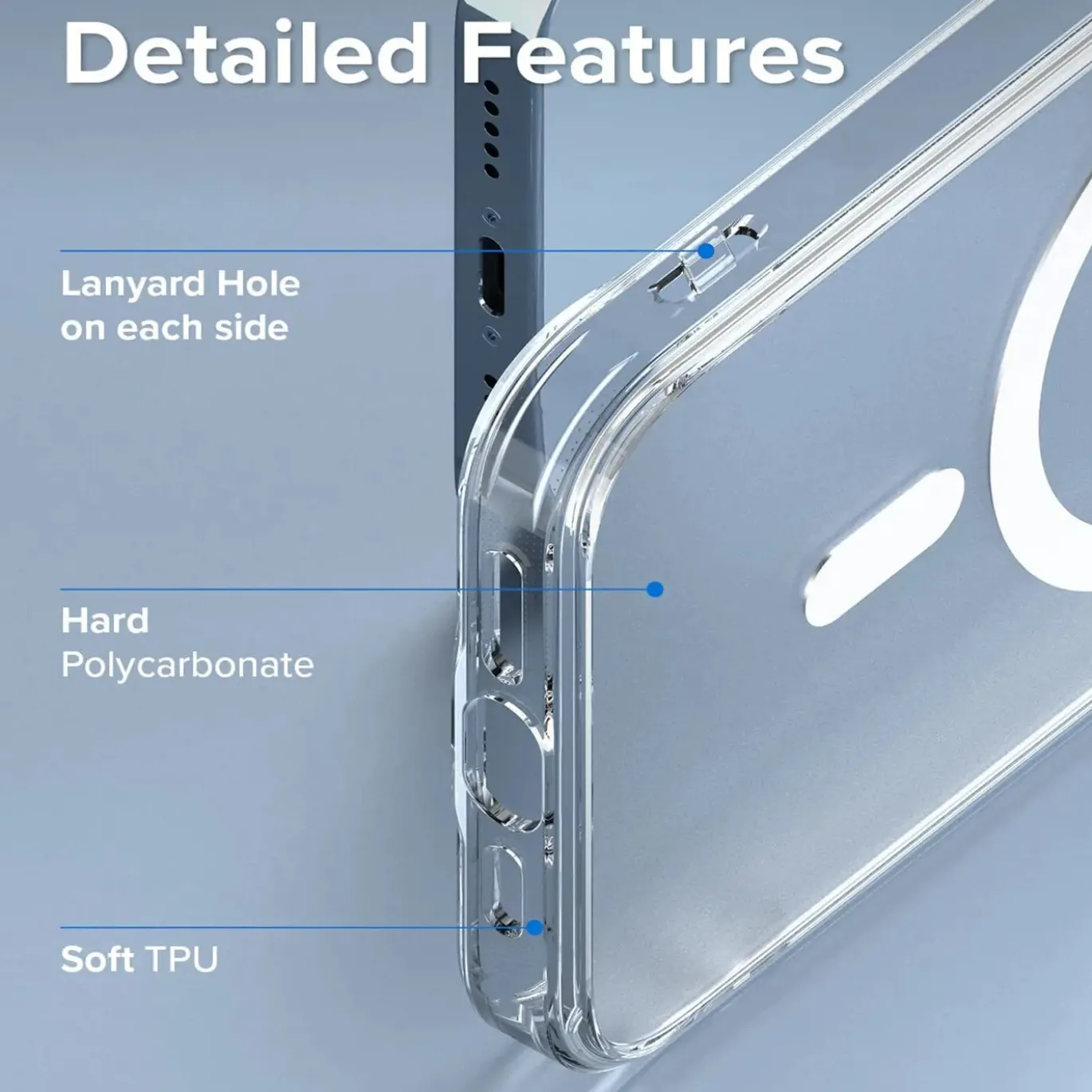 iPhone 13 Pro Max - Transparente MagSafe Silikonhülle