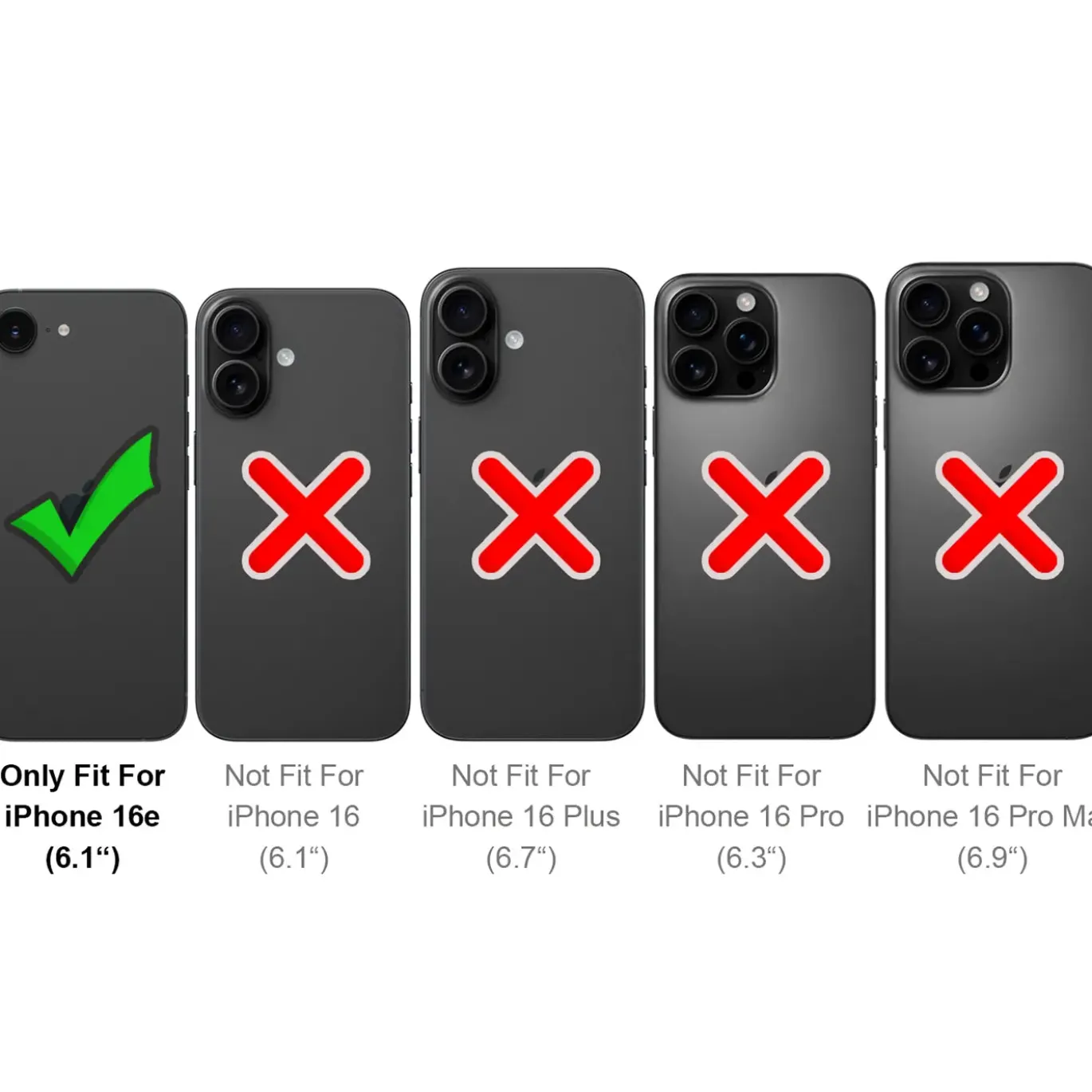 iPhone 16e - Booklet Case mit Magnetverschluss