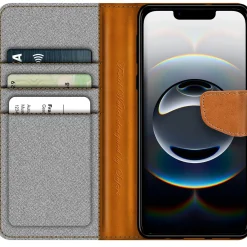 iPhone 16e - Jeanslook Klapphülle mit Kartenfach