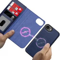 iPhone 16e - Klapphülle mit Kartenfächern & MagSafe-Kompatibilität