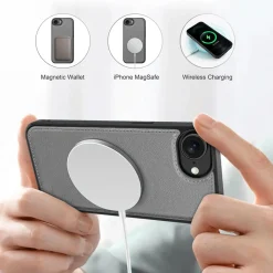 iPhone 16e - Klapphülle mit Kartenfächern & MagSafe-Kompatibilität