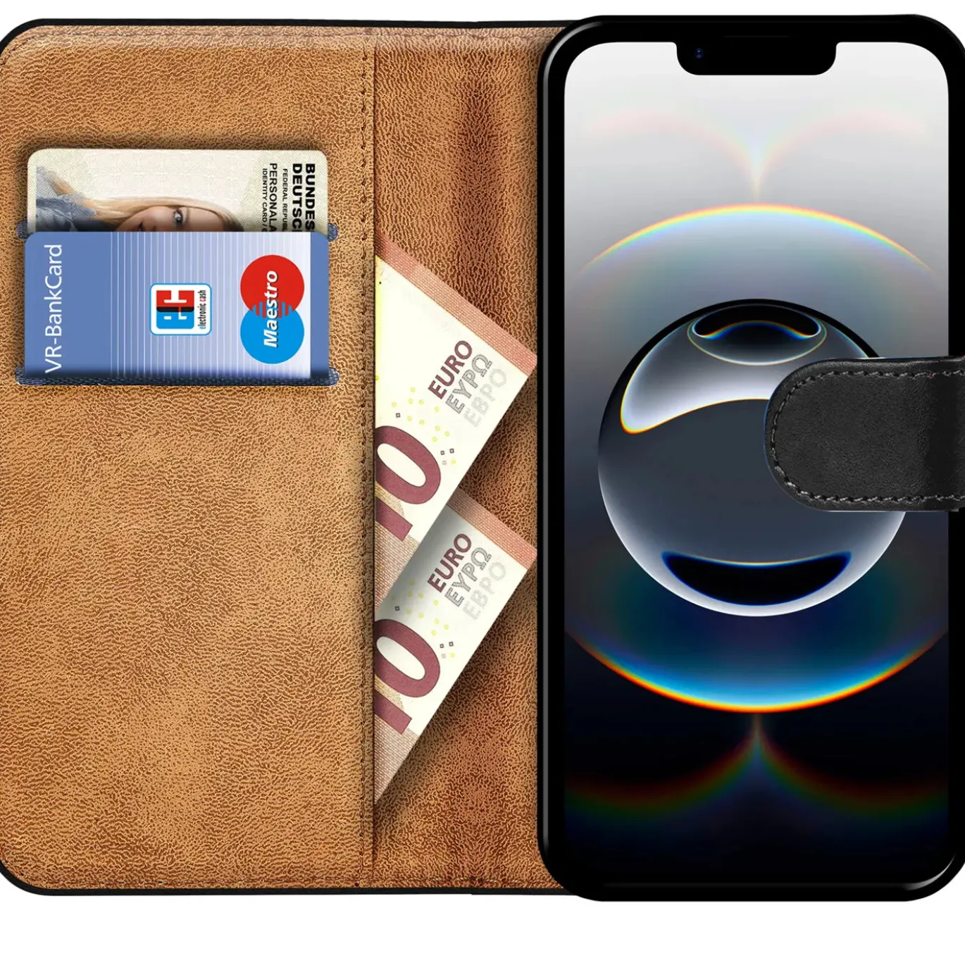 iPhone 16e - Klapphülle mit Kartenfächern