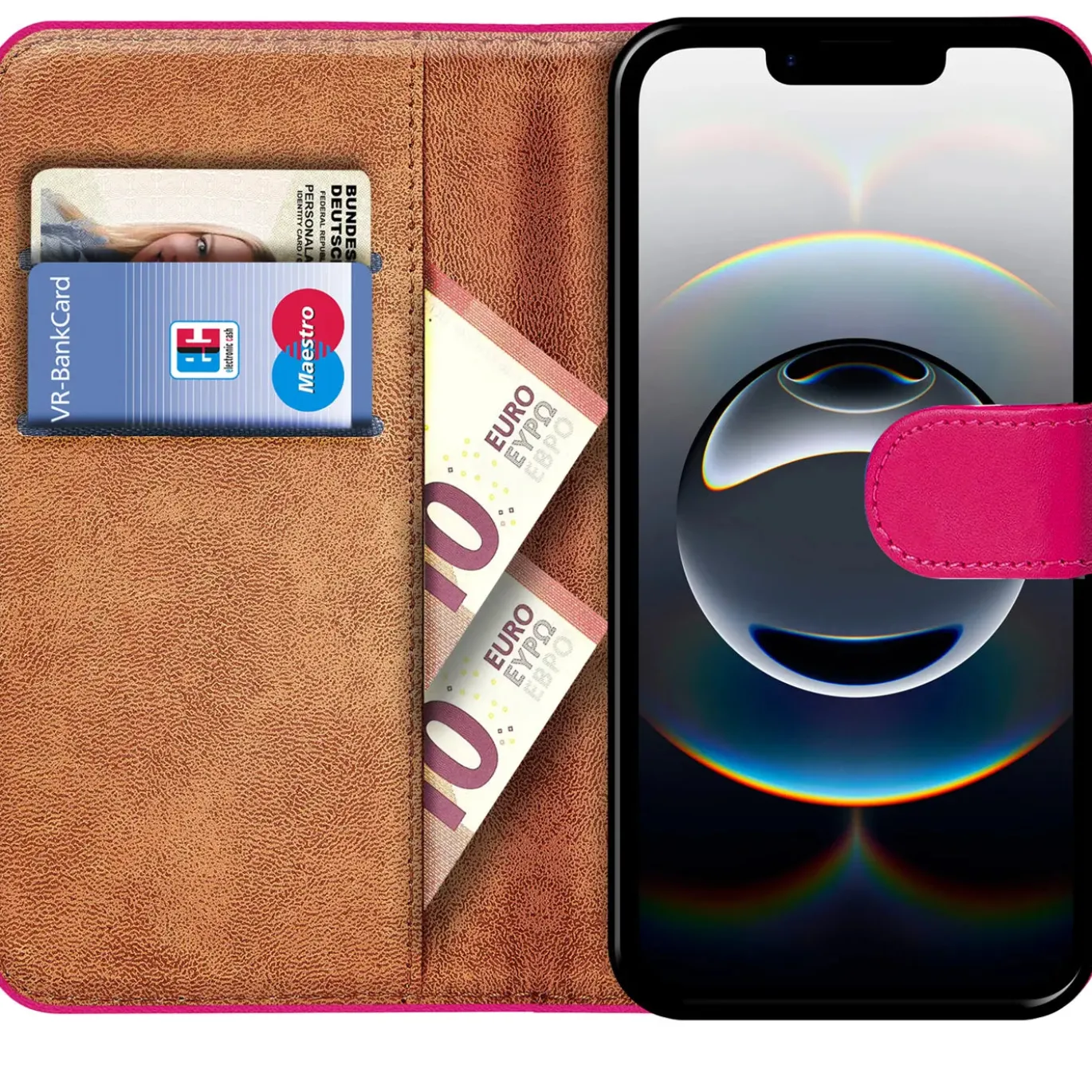 iPhone 16e - Klapphülle mit Kartenfächern