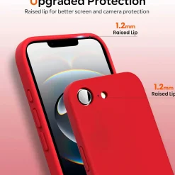 iPhone 16e - Silikon Case mit Mikrofaser-Innenseite