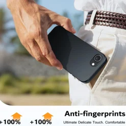 iPhone 16e - Slim Silikon Backcover Schwarz