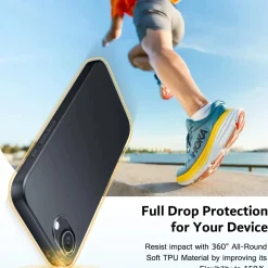 iPhone 16e - Slim Silikon Backcover Schwarz