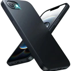 iPhone 16e - Slim Silikon Backcover Schwarz