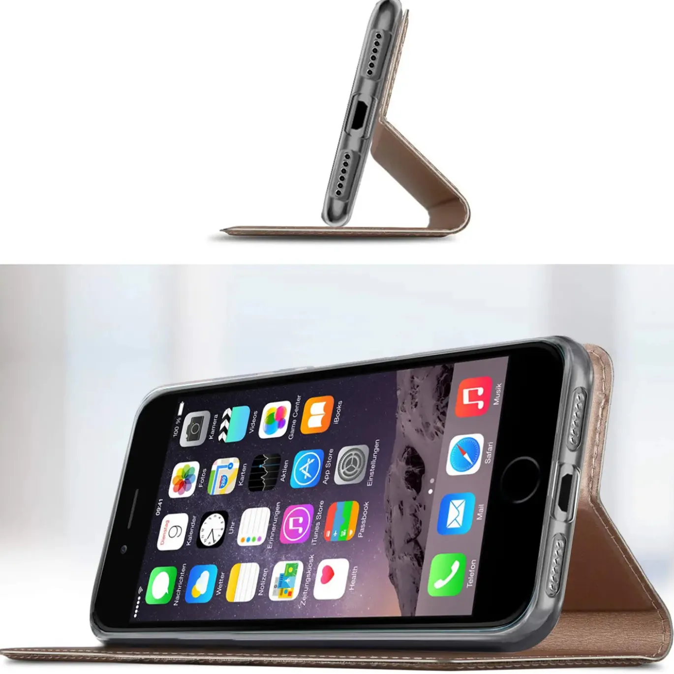 iPhone 6s Plus / 6 Plus - Booklet Case mit Magnetverschluss