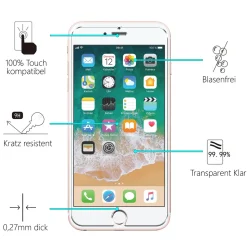 iPhone 6s Plus / 6 Plus - 9H Displayschutzfolie 2x Display & Kamera