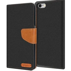 iPhone 6s Plus / 6 Plus - Jeanslook Klapphülle mit Kartenfach