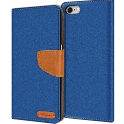 iPhone 6s Plus / 6 Plus - Jeanslook Klapphülle mit Kartenfach