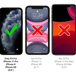 iPhone X / XS / 11 Pro - Fullscreen 9H Panzerglas Displayglas