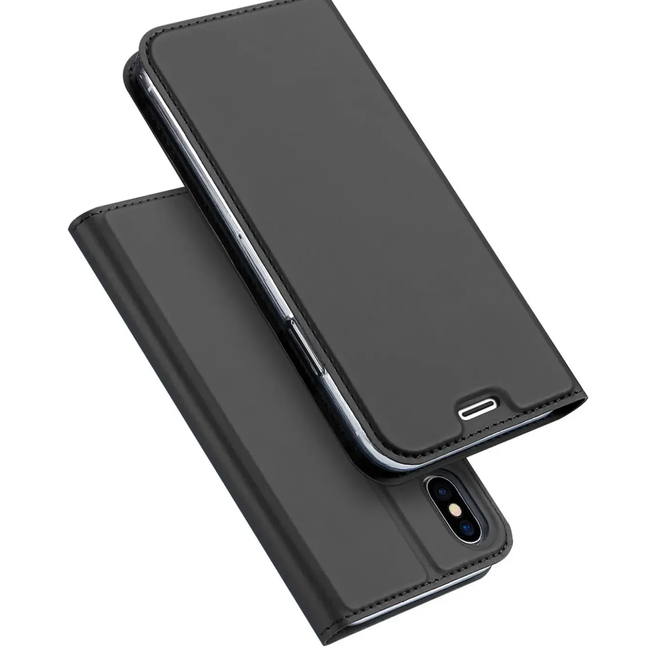 iPhone X / XS - Booklet Case mit Magnetverschluss