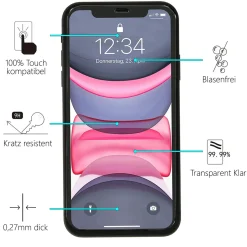iPhone X / XS - 9H Displayschutzfolie 2x Display & Kamera