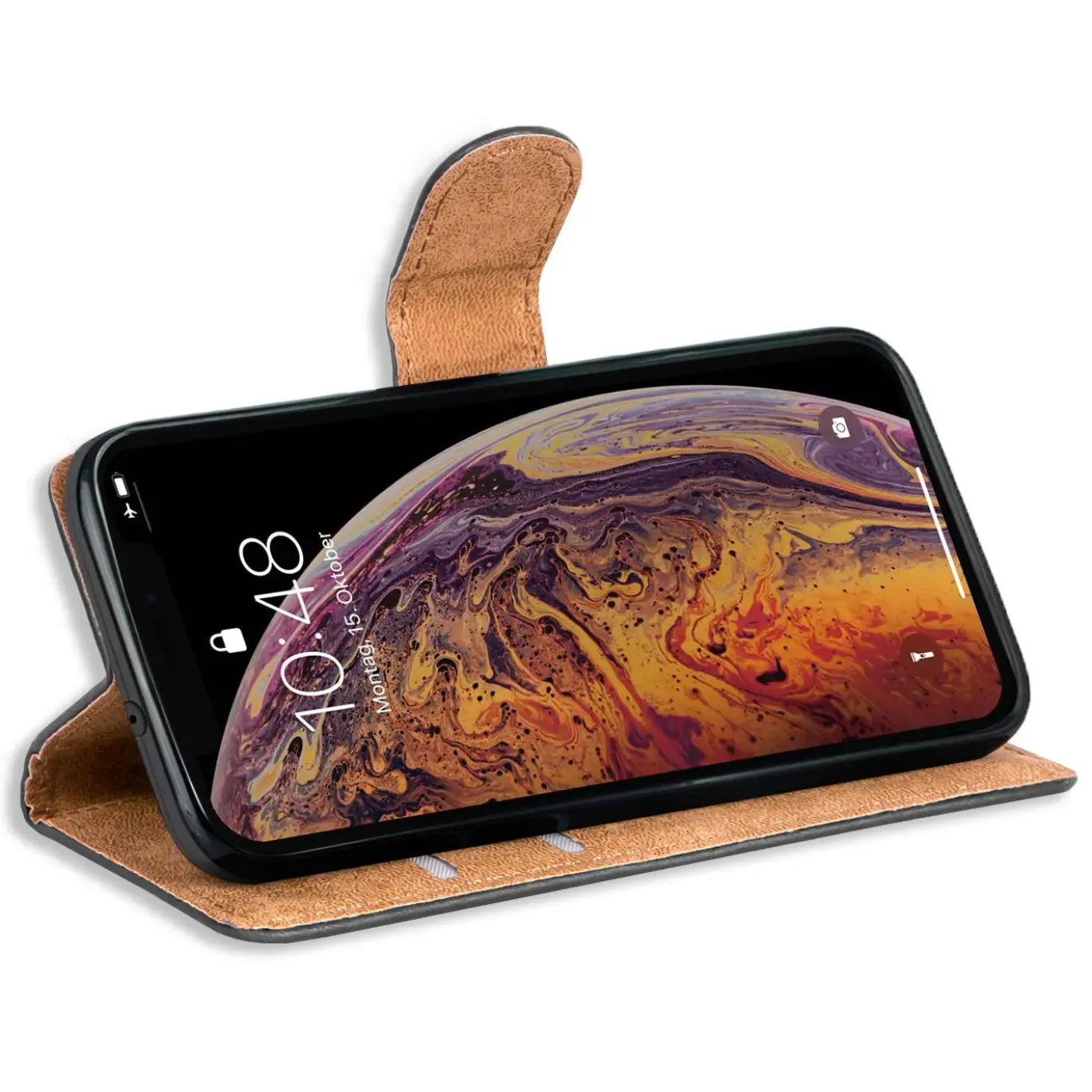 iPhone X / XS - Klapphülle mit Kartenfächern