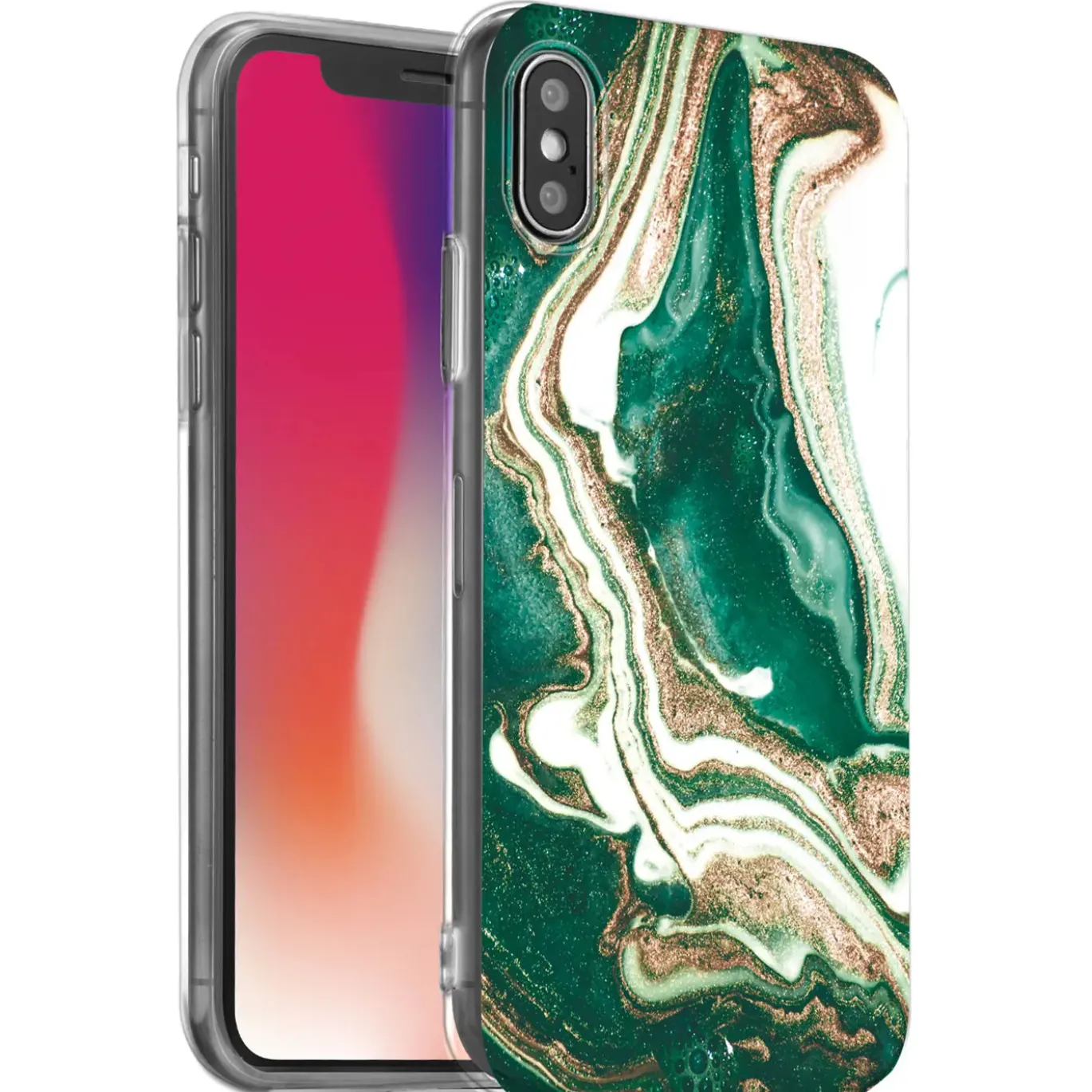 iPhone X / XS - Marmor & Sand Design Hülle