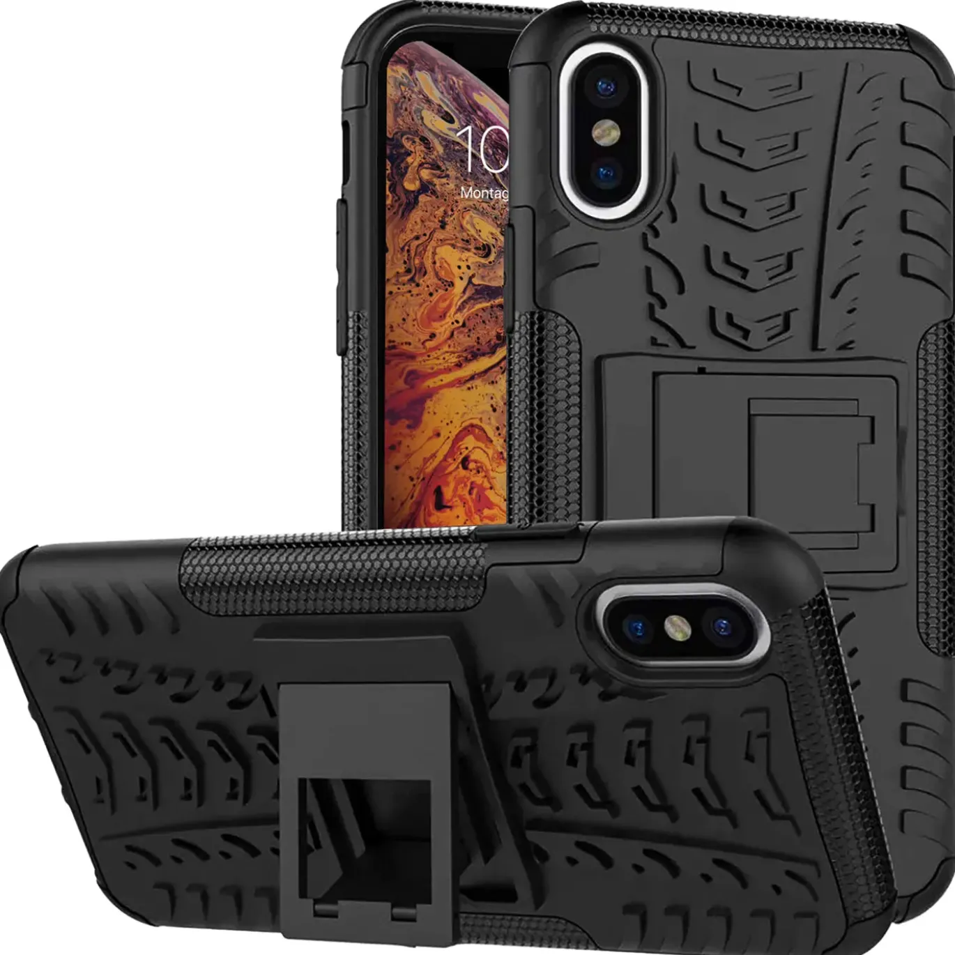 iPhone X / XS - Outdoor Hülle 2-teiliges Schutzcase