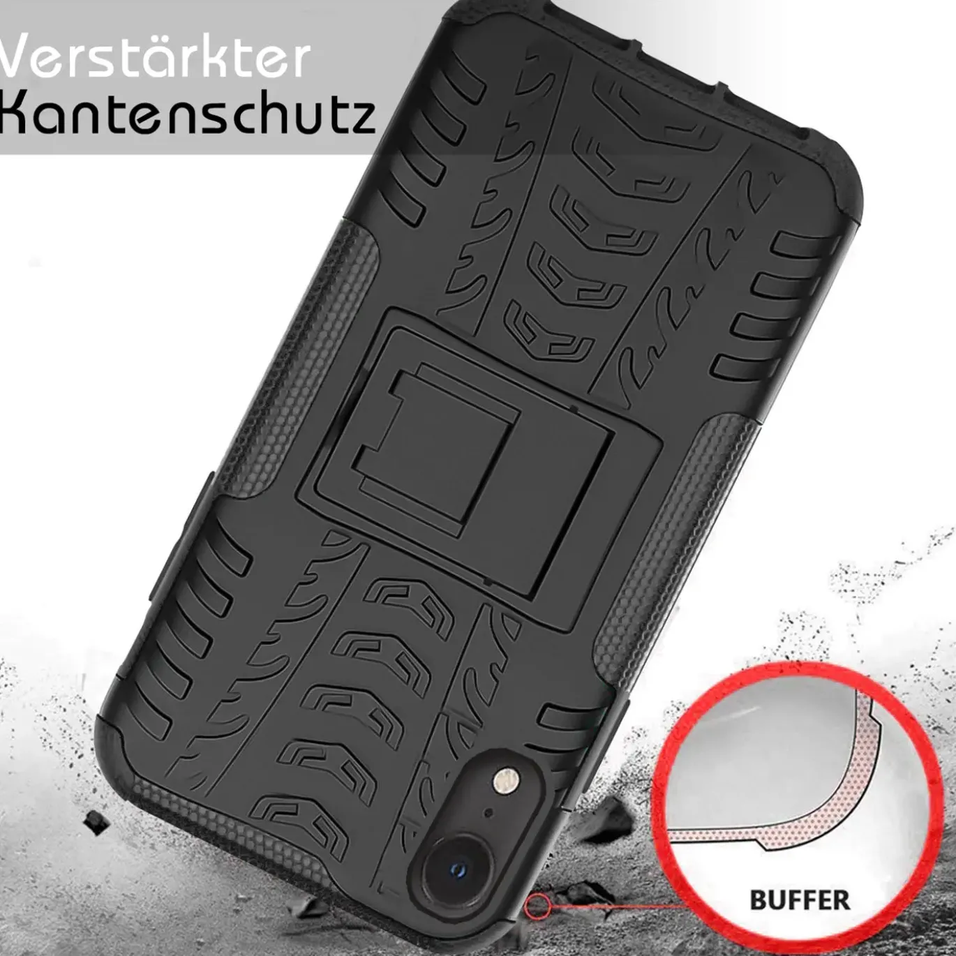 iPhone X / XS - Outdoor Hülle 2-teiliges Schutzcase
