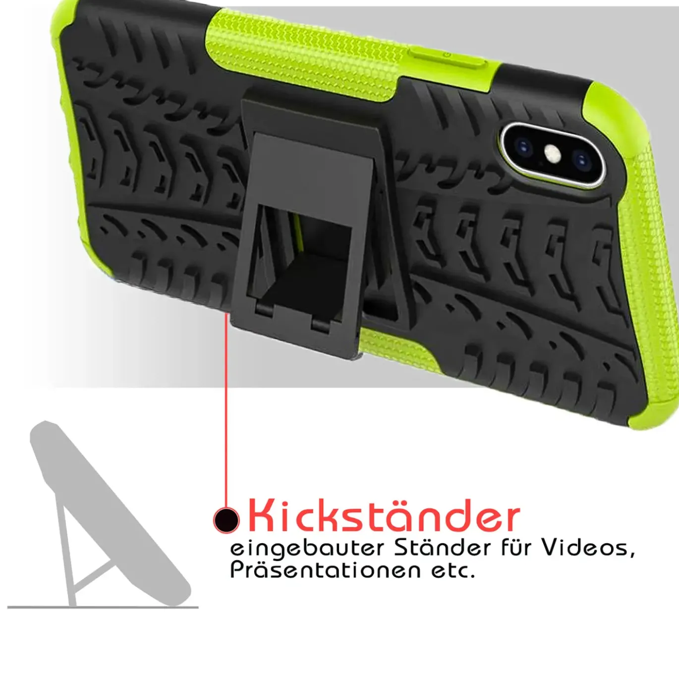 iPhone X / XS - Outdoor Hülle 2-teiliges Schutzcase
