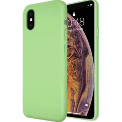 iPhone X / XS - Silikon Case mit Mikrofaser-Innenseite