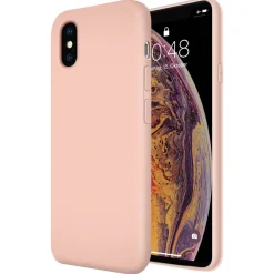 iPhone X / XS - Silikon Case mit Mikrofaser-Innenseite