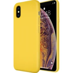 iPhone X / XS - Silikon Case mit Mikrofaser-Innenseite