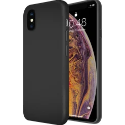 iPhone X / XS - Silikon Case mit Mikrofaser-Innenseite