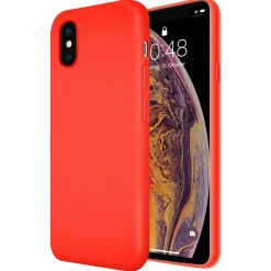 iPhone X / XS - Silikon Case mit Mikrofaser-Innenseite