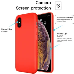 iPhone X / XS - Silikon Case mit Mikrofaser-Innenseite